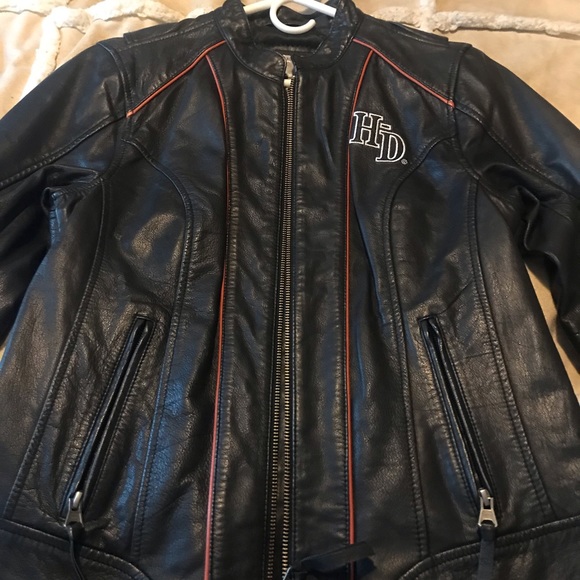 Leather Harley Davidson jacket size small - Picture 2 of 2